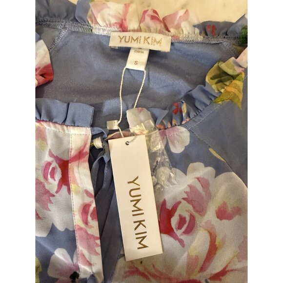 NWT Yumi Kim Blue Floral Blouse Size Small $138 [jb] - Picture 3 of 6